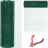 DOLEMODUO front roll showing full 48" x 150' green poultry netting and coverage benefit