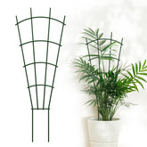 DOLEMODUO front view of trellis showing slim green profile and benefit of neat support