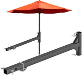 Dolibest front view of hitch mount showing sturdy frame and secure fit benefit: reliable anchoring