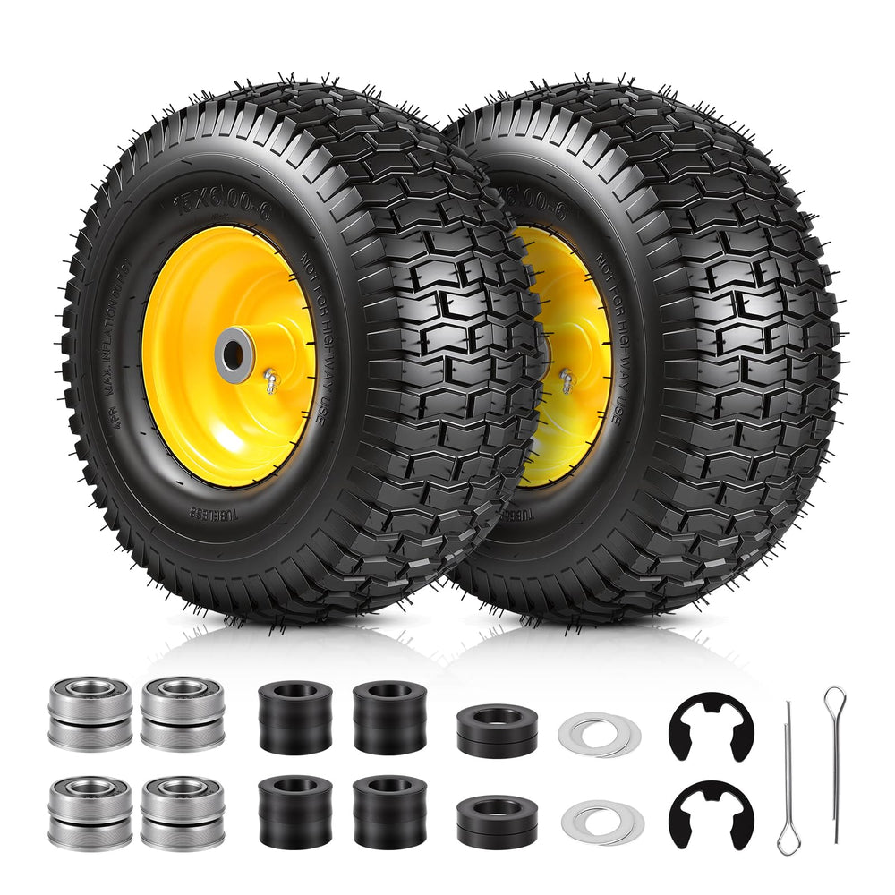 Dollate front view of assembled 15x6 tire showing ready-to-install design and reliability