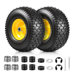 Dollate front view of assembled 15x6 tire showing ready-to-install design and reliability