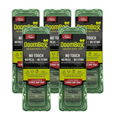 DoomBox front packaging showing green enclosed mouse trap and benefits