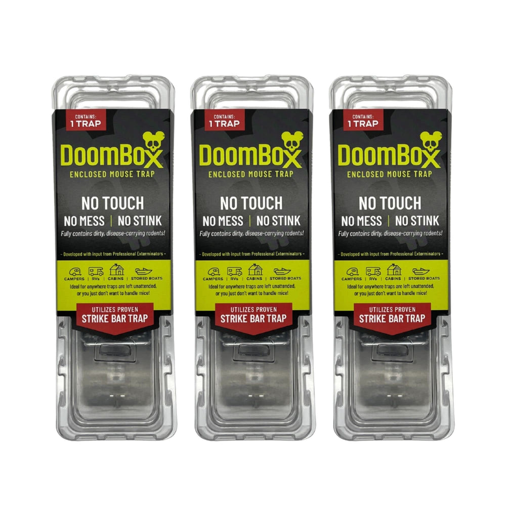 DoomBox front view showing clear enclosure and visible interior for quick checks
