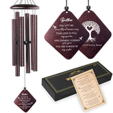 Doopeer wind chime front view showing bronze finish and balanced tubes, peaceful memorial focus