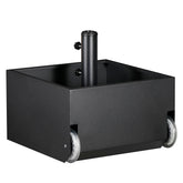 DorBuphan front view of umbrella base showing stable heavy-duty design and secure fit