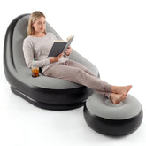 DORTALA air sofa front view showing ergonomic support and portability