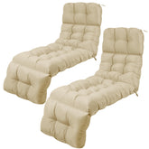 DoubleFill front view pepper white chaise cushions showing elegant look and easy refresh