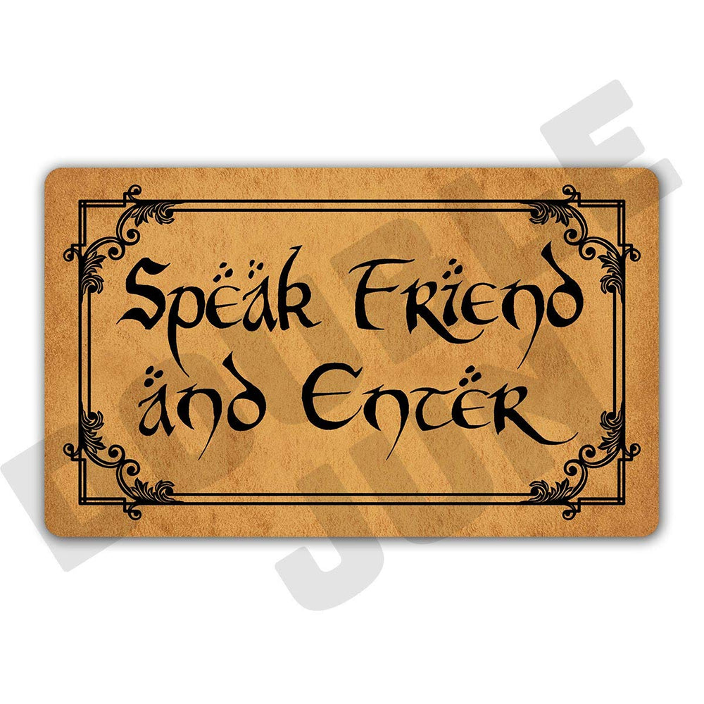 DoubleJun front view of colorful entrance mat showing pattern and welcoming design benefit