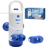 DOWENTO front view showing compact spa unit and controls for easy setup and comfort