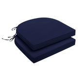 downluxe front packaged navy cushions showing compact vacuum-packed delivery and convenience