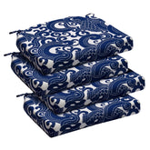 downluxe front packaging showing four blue carp cushions, compact arrival