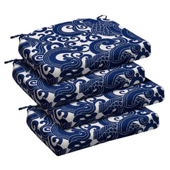 downluxe front packaging showing four blue carp cushions, compact arrival
