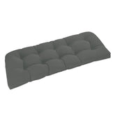 downluxe front view cushion on bench showing neat fit and comfort