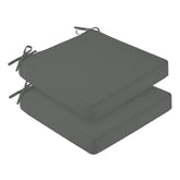 downluxe front packaging showing two dark grey cushions, clear presentation and value