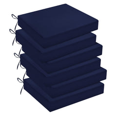 downluxe front view navy cushions showing neat package and color, enhancing patio style