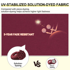 downluxe side profile foam thickness showing 2-inch depth benefit: provides supportive seating