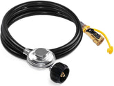 DOZYANT front view of hose and regulator showing secure connection benefit