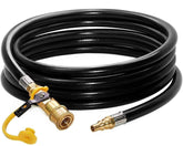 DOZYANT hose front packaging showing model and length, reliable RV grilling