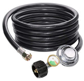 DOZYANT front view showing full 12-foot regulator hose and connectors for safe setup