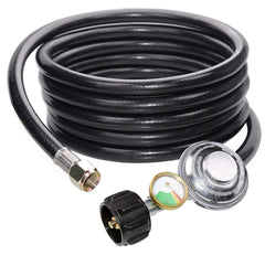 DOZYANT front view showing full 12-foot regulator hose and connectors for safe setup