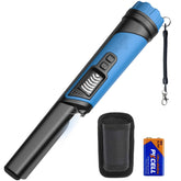 DR.ÖTEK front view showing compact pinpointer and controls for easy carrying