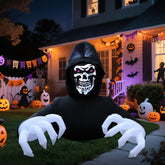 DR.DUDU Grim Reaper front view creating a dramatic yard focal point