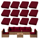 DREAHOTEXTIL front view of 12-piece cover set showing neat folded pack and color
