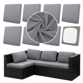 DREAHOTEXTIL front view of eight cushion covers showing neat packed set and fresh colors