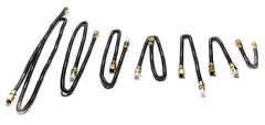Dreffco gas flex line installed on outdoor fire pit demonstrating quiet reliable gas connection