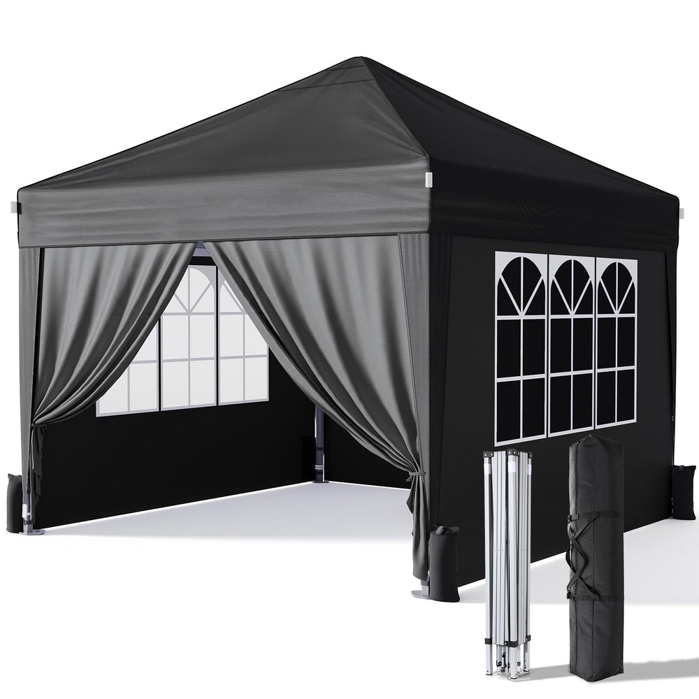 Driftalia front view of assembled canopy showing shelter and shade benefit
