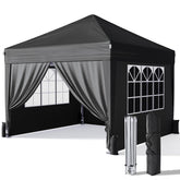 Driftalia front view of assembled canopy showing shelter and shade benefit