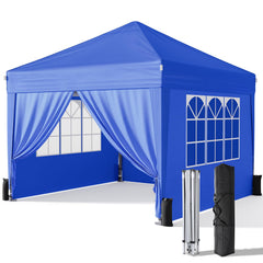 Driftalia front view canopy tent showing full shelter and shade benefit
