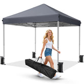 Driftalia front view canopy showing full 10x10 shade benefit
