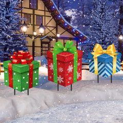 Drydiet front packaging view showing three colorful holiday designs and yard stakes for instant curb appeal