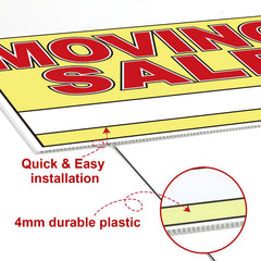 Drydiet sign mounted on iron stake in grass showing stable outdoor placement benefit