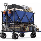DUMOS front view of wagon showing large capacity and foldable convenience
