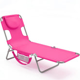 DUMOS lounge chair front view pink showing full design and easy comfort