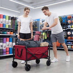 DUMOS wagon folded compact for trunk storage benefit: saves space