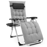DUMOS zero gravity chair front view showing sturdy frame and comfort