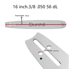 Dunhil chain close-up of cutter teeth and rivets, durable cutting edge benefit