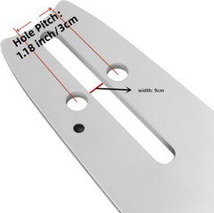 Dunhil guide bar tail mount detail highlighting D009 mount and proper fit alignment benefit