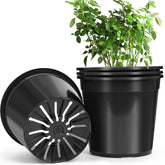 DUNPUTE front view of four 7 gallon pots showing durable design and practicality