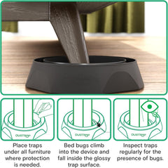DUOTRAP cups next to a hand demonstrating scale and easy placement