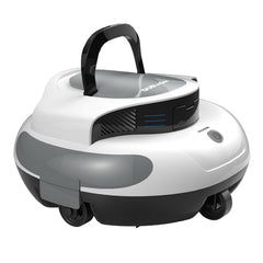 Duraon front view of cordless pool cleaner showing compact design and easy lift benefit