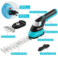 DURATECH side profile highlighting rubber grip for comfortable handling