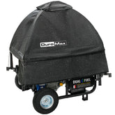 DuroMax front view canopy protecting generator from weather and debris