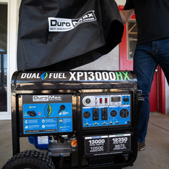 DuroMax logo on cover top adding visible brand and professional finish