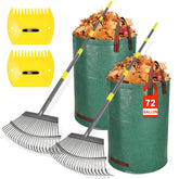 DUUKFE front view of two rakes and included bags showing complete set benefit