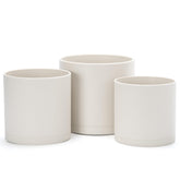 D'vine Dev front view of 3-pack oatmeal pots showing modern look and cohesion