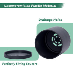 D'vine Dev detached saucer fitting neatly to prevent tabletop mess